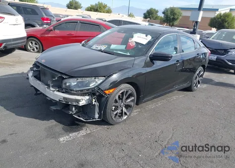 2020 Honda Civic Sport from USA, damaged, VIN 2HGFC2F83LH572885
